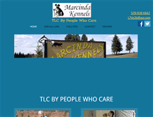 Tablet Screenshot of marcindakennels.com